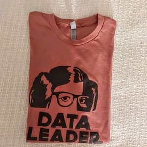 Princess Leia Data Leader Short Sleeve T-shirt NWOT